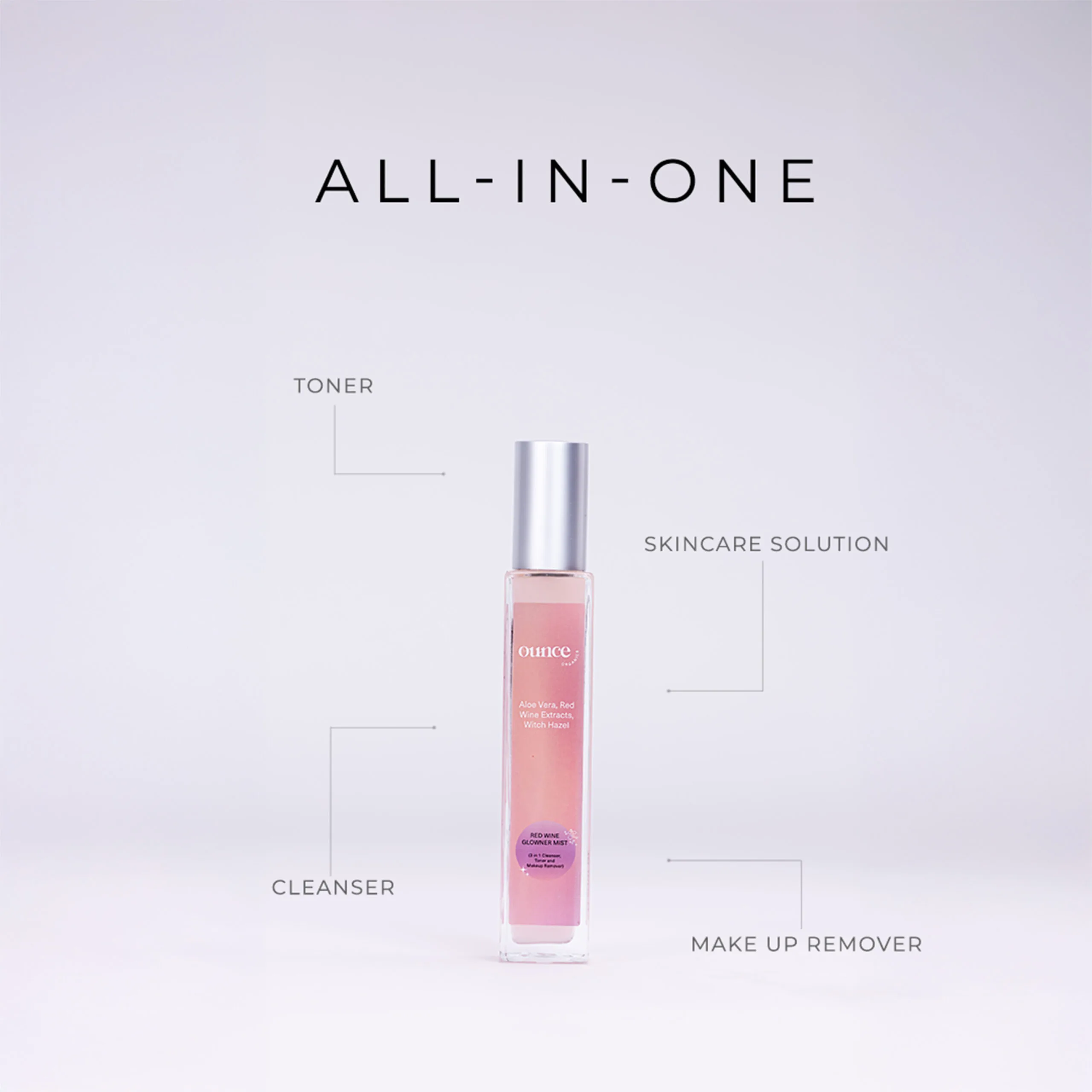 RED WINE GLOWNER MIST 3-IN-1 SKINCARE SECRET - Image 2