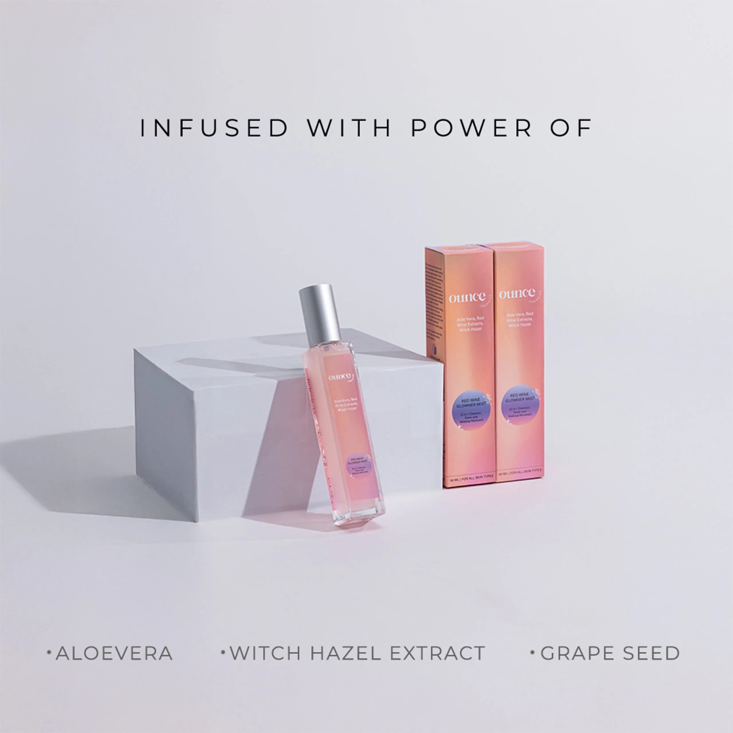 RED WINE GLOWNER MIST 3-IN-1 SKINCARE SECRET - Image 3